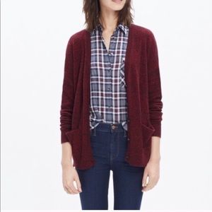 Madewell burgundy cardigan